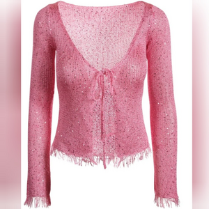 Asta Resort The Sacha Cardigan in Azalea Sequin